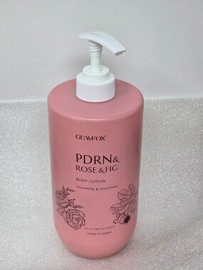 Glamfox PDRN & Rose & Fig Body Lotion Hydrating & Soothing Formula 33.81 oz